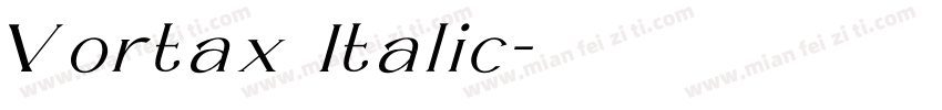 Vortax Italic字体转换